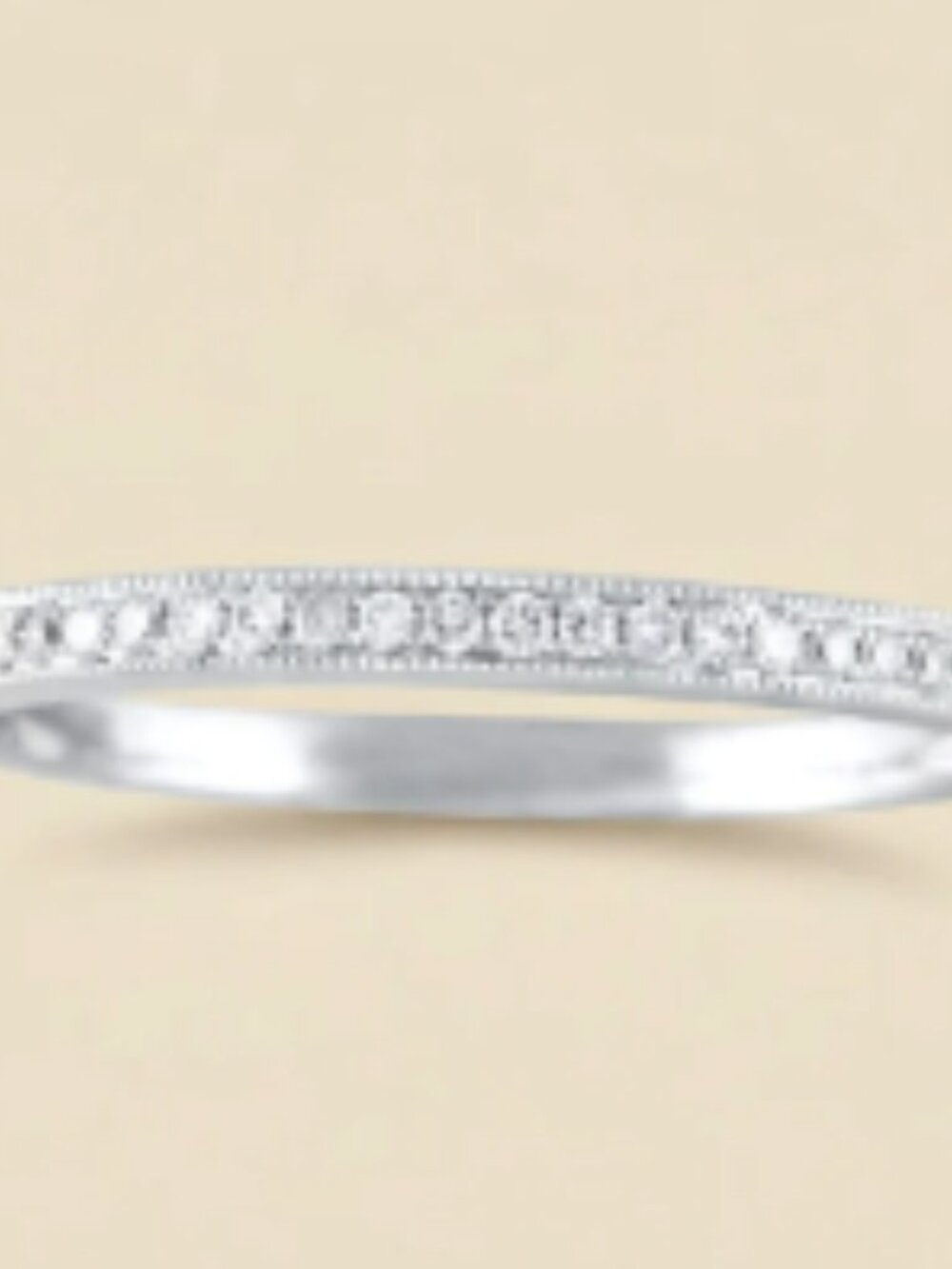 18K White Gold Diamond Wedding Registry Engagement Band